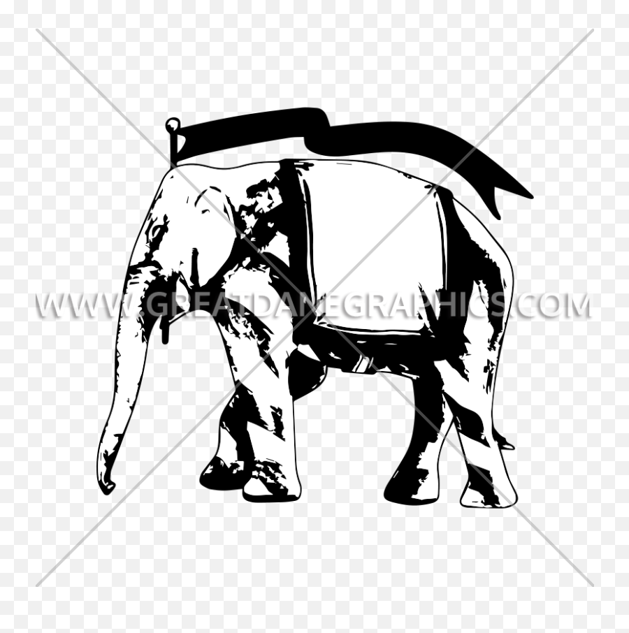 Republican Elephant Stripes Production Ready Artwork For T - Elephant Hyde Emoji,Republican Elephant Logo