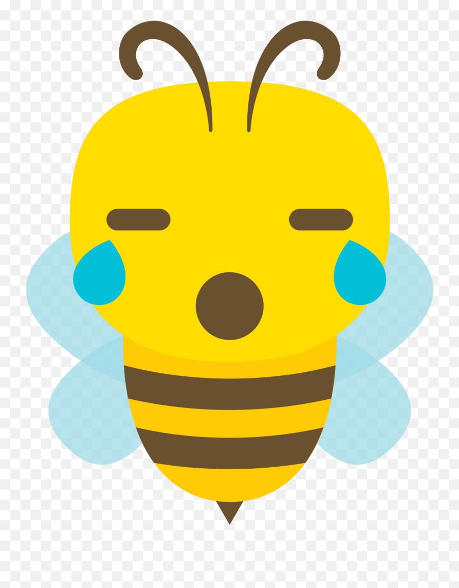 Free Emoji Bee Cartoon Cry 1202942 Png With Transparent - Drawing,Crying Emoji Png