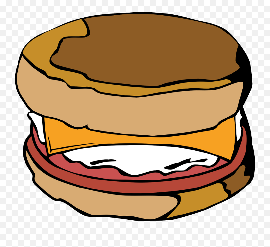 Egg Sandwich Clip Art - Breakfast Sandwich Clipart Emoji,Breakfast Clipart