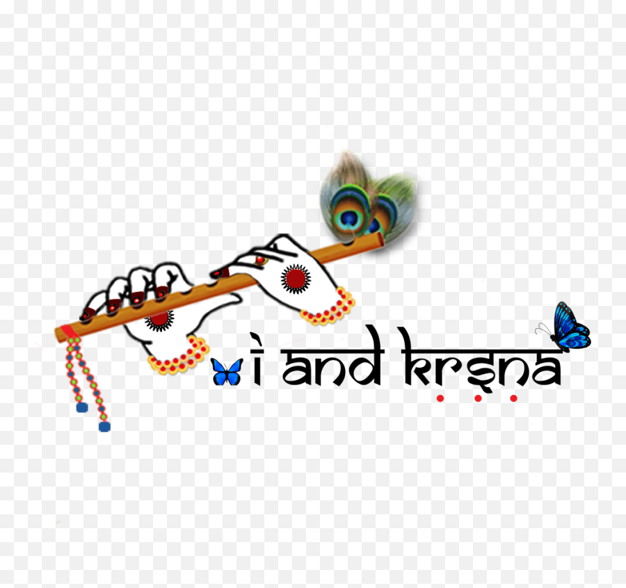 Sri Krishna Flute Clipart Hd Picture - Iphone Bhagavad Gita Krishna Emoji,Flute Clipart