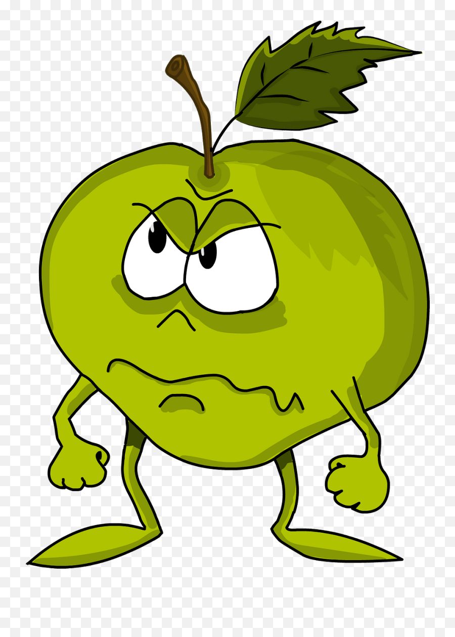 Cartoon Apple Clipart Free Download Transparent Png - Sour Apple Cartoon Emoji,Apple Clipart