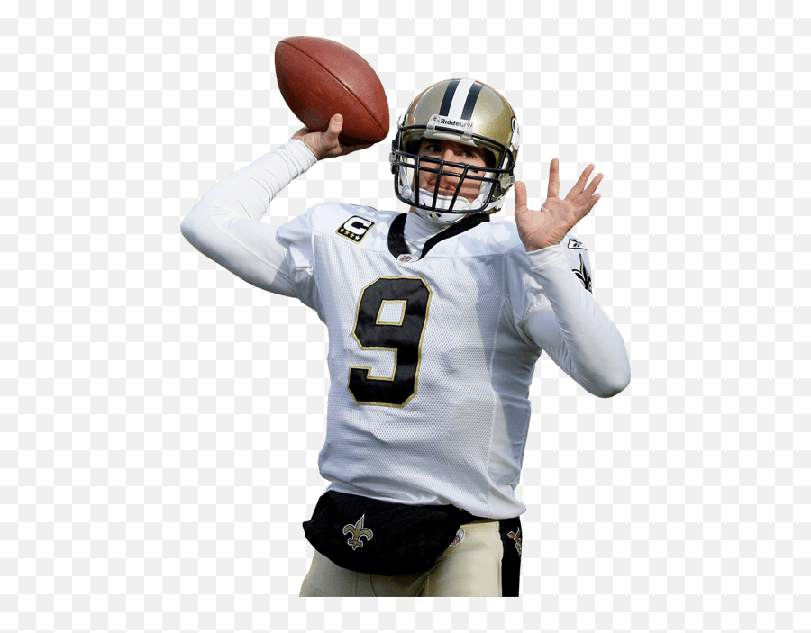 New Orleans Saints Player Transparent - Transparent Drew Brees Png Emoji,New Orleans Saints Logo Png