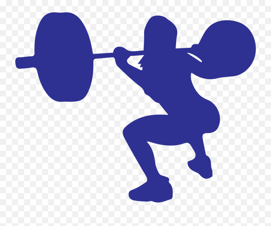 Weightlifting Squat Clipart - Woman Squat Clip Art Emoji,Weightlifting Clipart