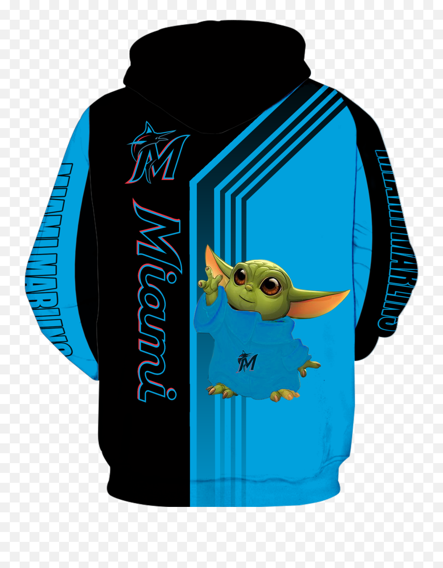 Miami Marlins Baby Yoda Green New Full - Blusas De Anime Naruto Jiraya Emoji,Miami Marlins New Logo