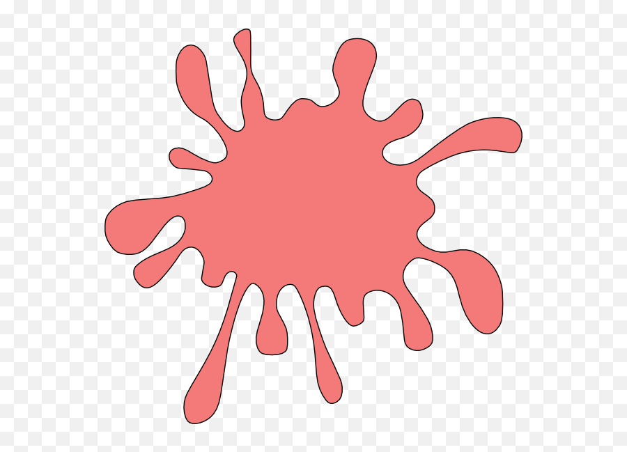 Red Paint Splatter Clipart - Slime Splat Emoji,Red Paint Splatter Png