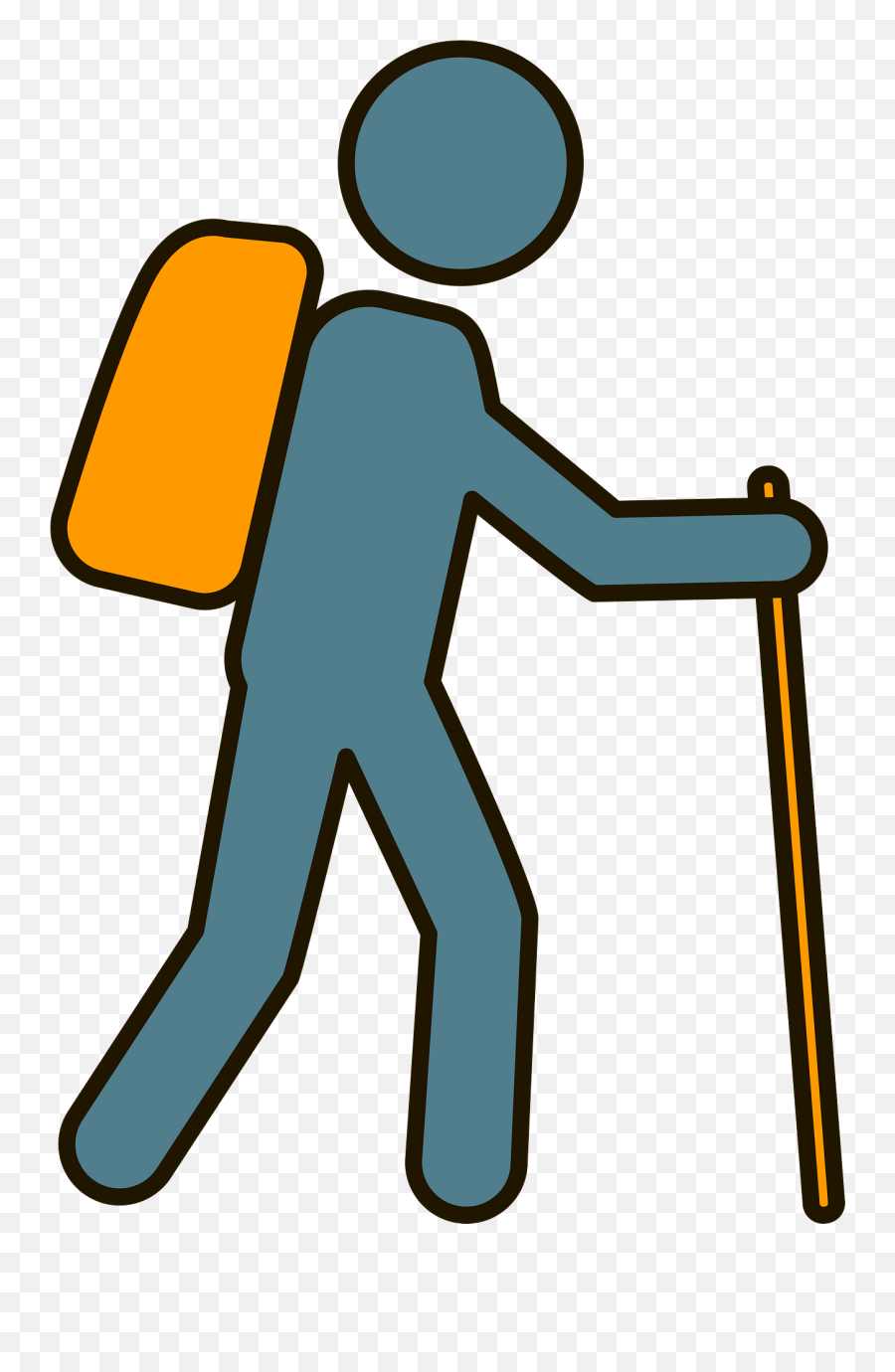 Hiker Clipart - Clip Art Emoji,Hiking Clipart