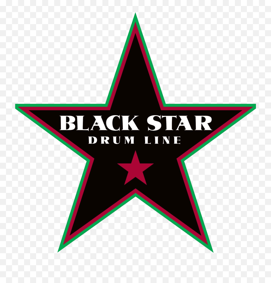 Black Star Drum Line - Dot Emoji,Black Line Png