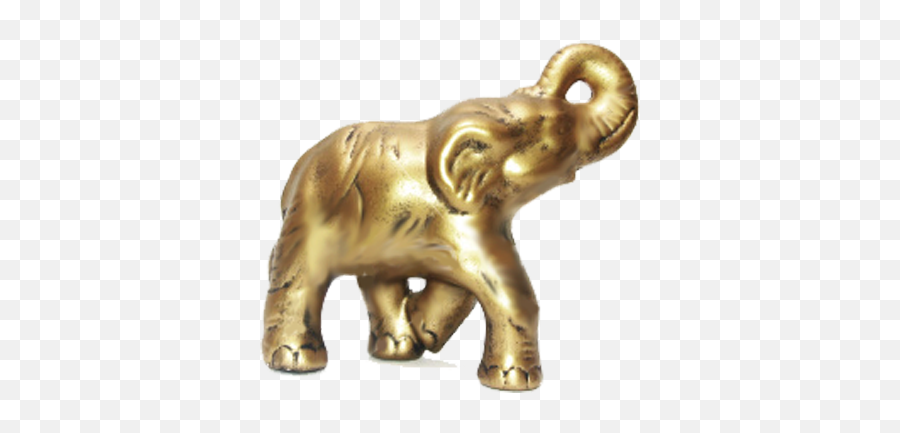 Download Golden Elephant Logo Ideas - Portebonheur Et Solid Emoji,Elephant Logo