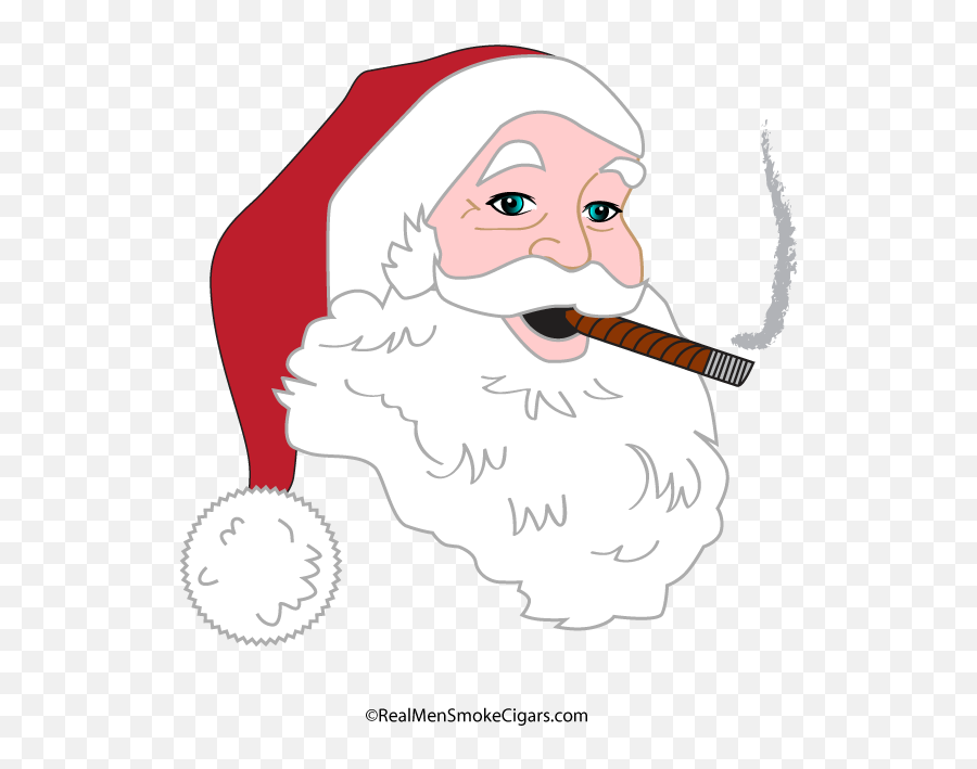 Download Hd Santa Clipart Smoking - Santa Claus Transparent Emoji,Santa Clipart Png