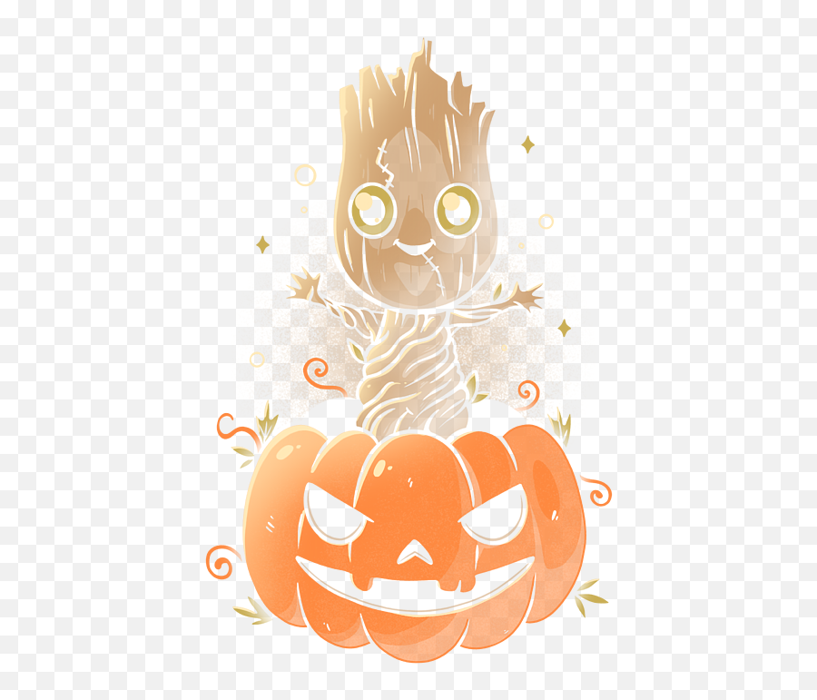 Baby Groot Trick Or Tree Pumpkin Halloween Kids T - Shirt For Emoji,Baby Groot Clipart