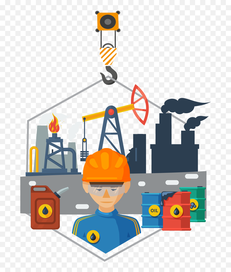 Maintenance Production - Oil Refinery Clipart Png Oil And Gas Industry Cartoon Emoji,Oil Clipart