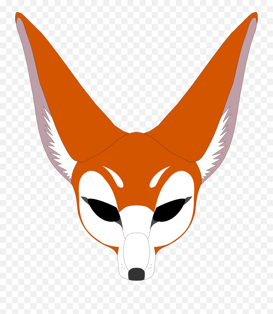 Fox Clipart Face - Red Fox Shower Curtain Png Download Fox Mask Png Emoji,Fox Clipart Black And White