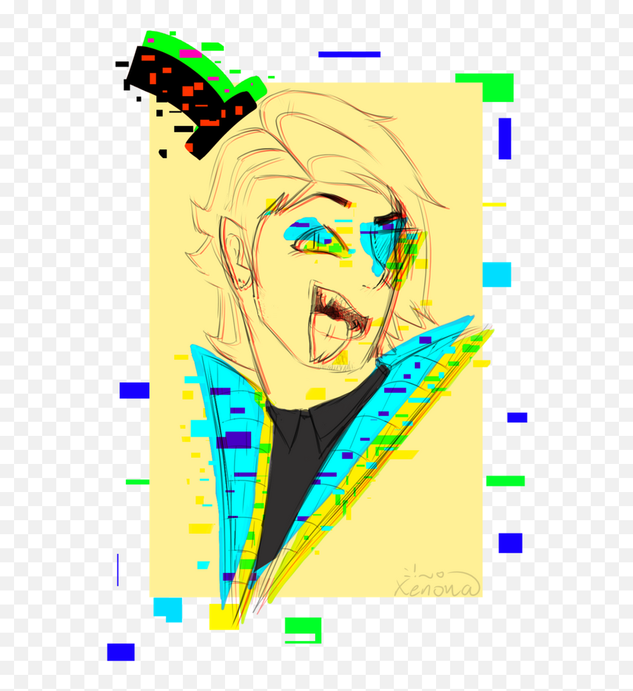 Creating Glitchy Effects In Autodesk - Autodesk Sketchbook Glitch Effect Emoji,Glitch Effect Png