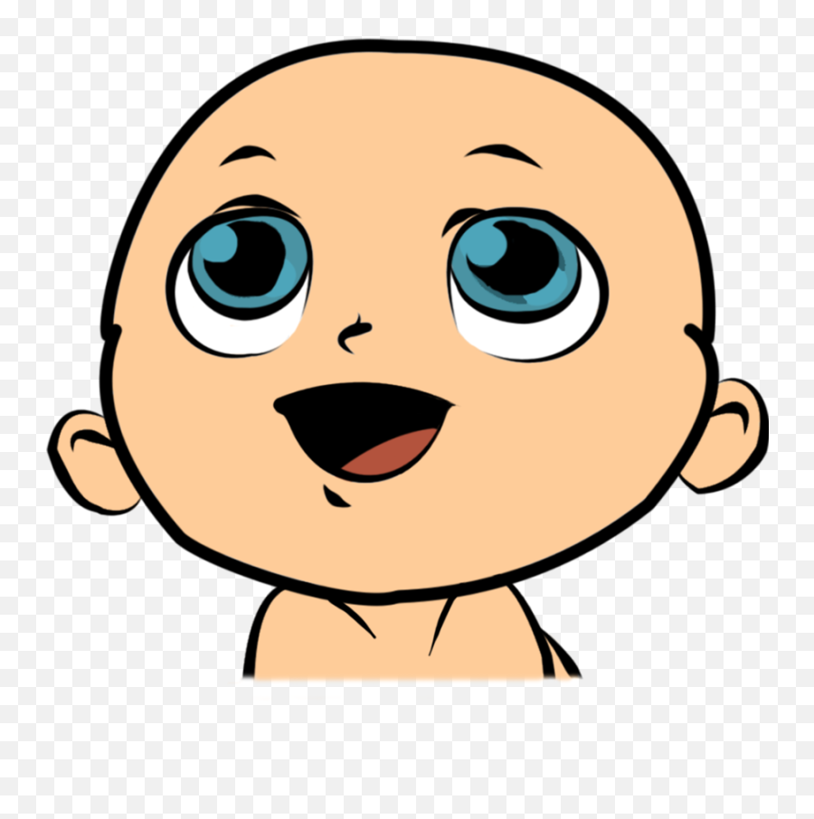 Baby Clip Art - Happy Baby Face Clipart Emoji,Baby Face Clipart