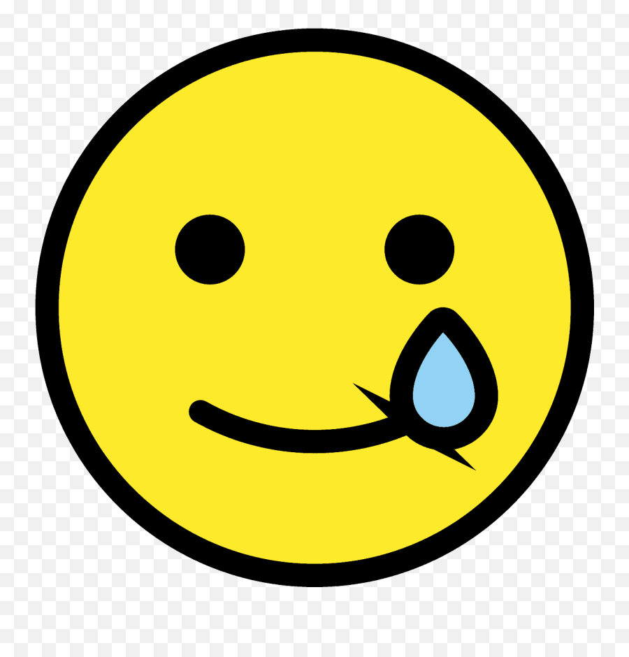 Smiling Face With Tear Emoji Clipart Free Download - Smiling Through The Pain Emoji,Tear Png