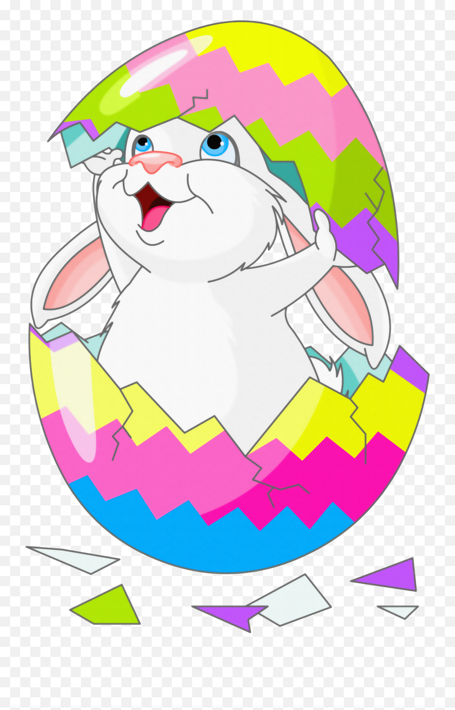 Fox Clipart Easter - Clipart Easter Bunny Transparent Easter Bunny In Egg Clipart Emoji,Easter Clipart Images