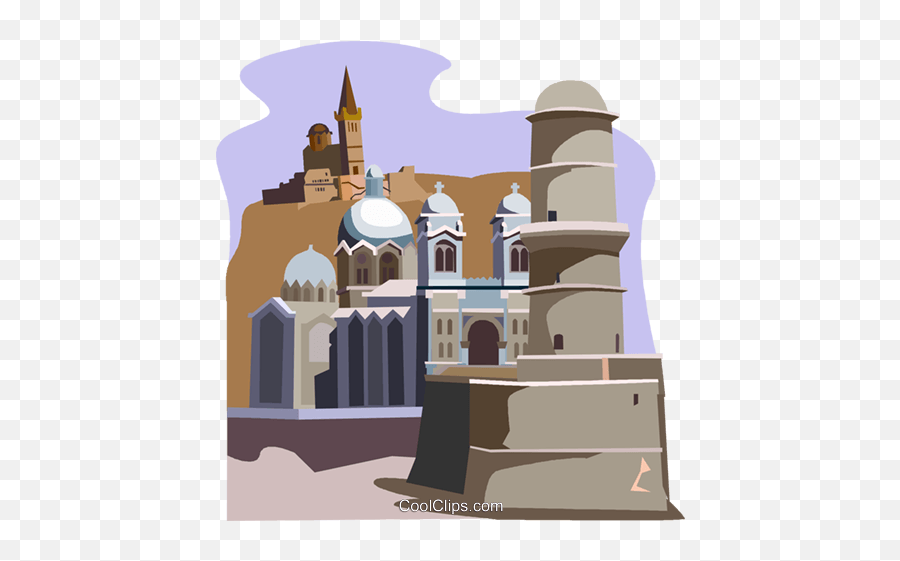 France Marseille Royalty Free Vector Clip Art Illustration - Historic Site Emoji,France Clipart