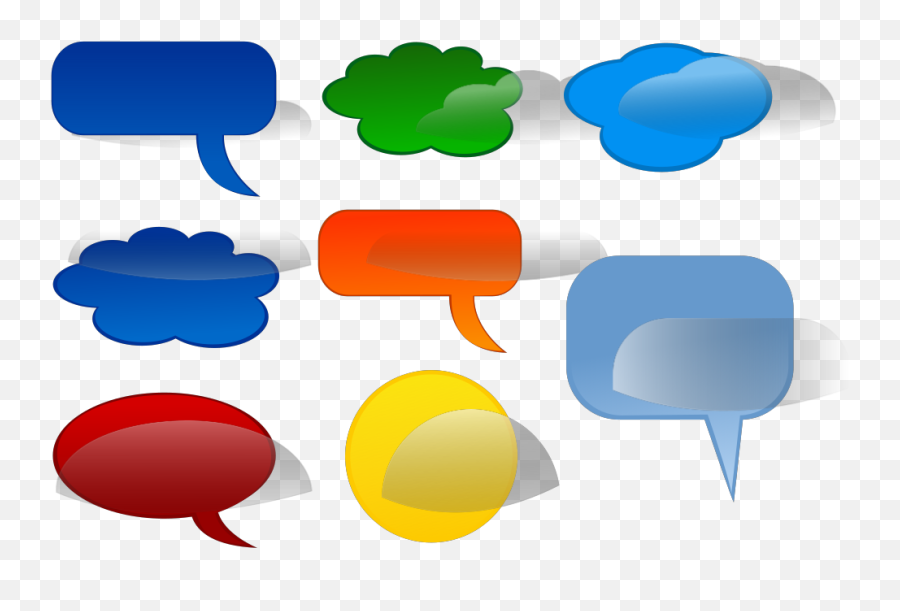 Speech Bubbles Svg Clip Arts Download - Download Clip Art Emoji,Speech Bubble Vector Png