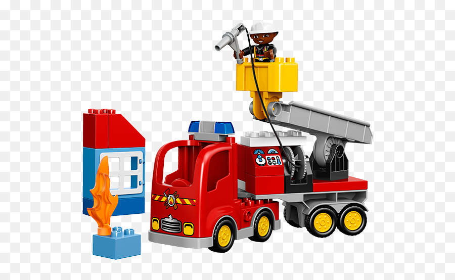 Duplo 10592 Fire Truck Large - Duplo Lego Fire Engine Lego Duplo Wóz Straacki Emoji,Fire Truck Clipart