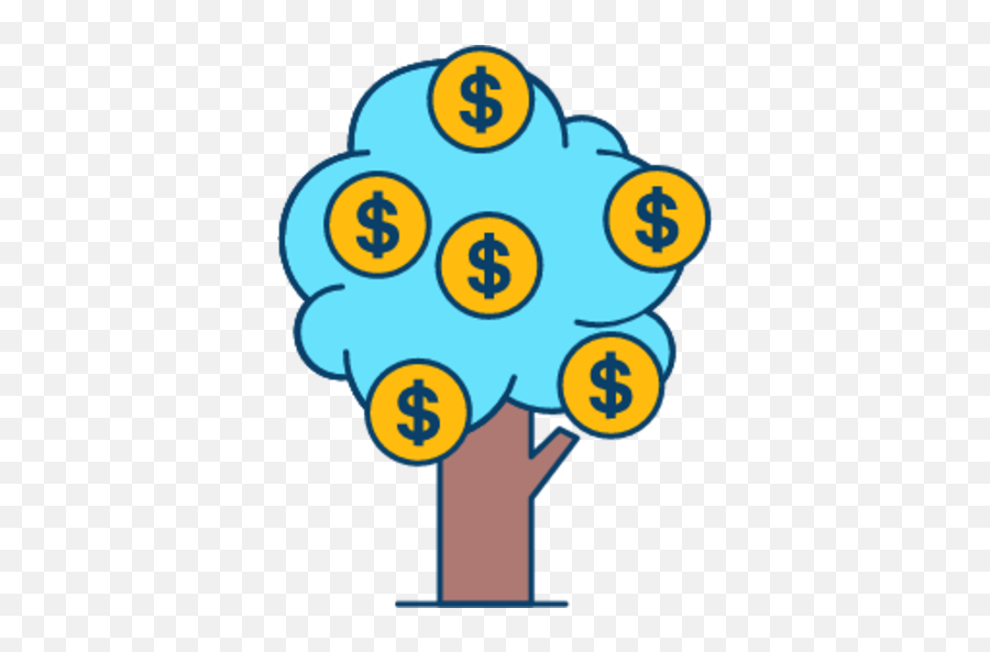 Money Tree Illustration - Download For Free U2013 Iconduck Emoji,Tree Illustration Png