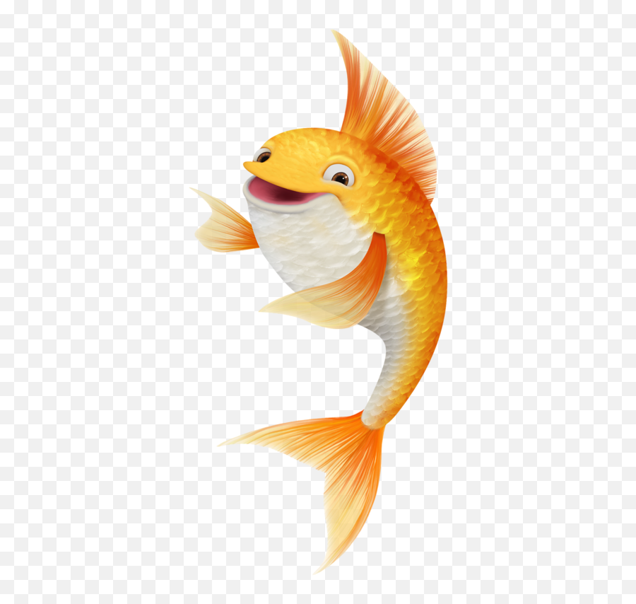 Goldfish Clipart Pretty Fish Goldfish - Clipart Images Gold Fish Emoji,Goldfish Clipart