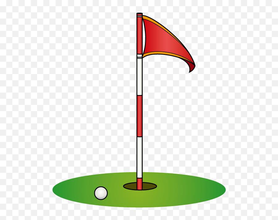 Flags Clipart Golf Ball - Golf Flag Clip Art Png Emoji,Golf Ball Clipart