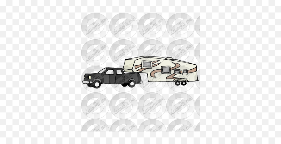 Fifth Wheel Trailer Picture For Classroom Therapy Use - Commercial Vehicle Emoji,Rv Clipart