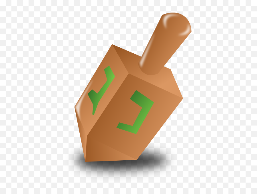 Hanukkah Dreidel Clip Art At Clker - Transparent Dreidel Emoji,Hanukkah Clipart