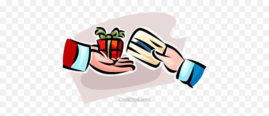 Person Buying A Gift With A Credit Card - Buying A Present Clipart Emoji,Credit Card Clipart