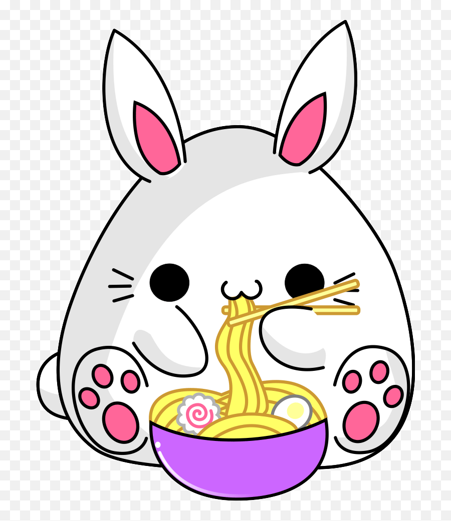 Anime Clipart Bunny Anime Bunny Transparent Free For - Eat Animation Emoji,Anime Clipart