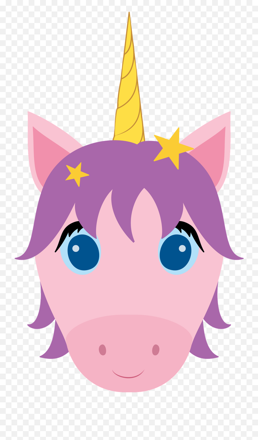 Unicorn Face Clipart - Pink Unicorn Face Clipart Emoji,Unicorn Face Png