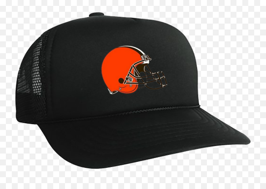 Nfl Browns Logo Black Printed Hat Png Nfl Logo Hat - For Baseball Emoji,Nfl Logo