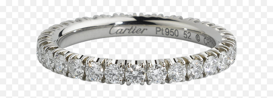 Pin - Cartier Diamond Band Ring Emoji,Wedding Ring Png