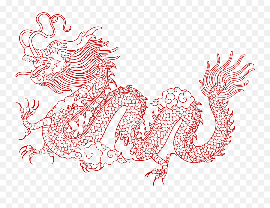Small Dragon Tattoos Chinese Dragon - Chinese New Year Dragon White Background Emoji,Dragon Tattoo Png