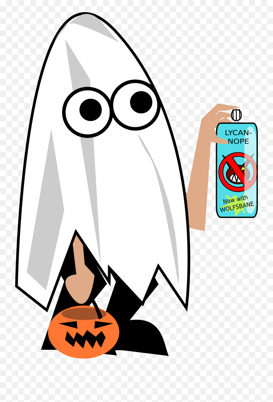 Free Halloween Clipart 19 Pages Of - Ghost Png Costume Kids Cartoon Emoji,Scarey Clipart