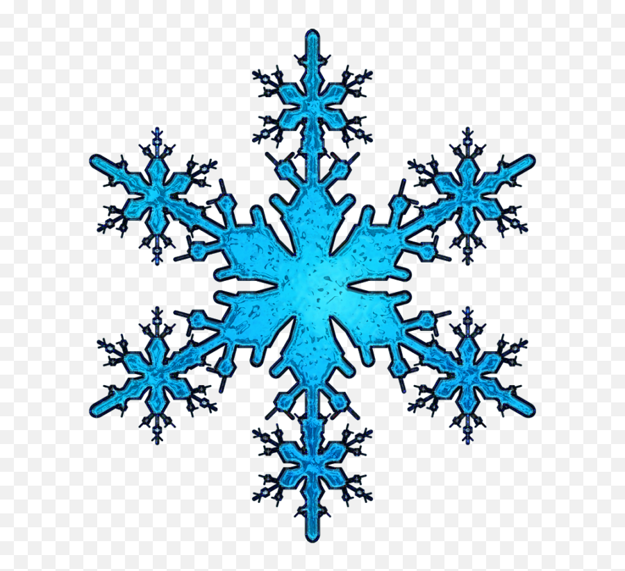 Snowflakes Single Png Transparent - Blue Transparent Background Snowflake Clipart Emoji,Free Snowflake Clipart