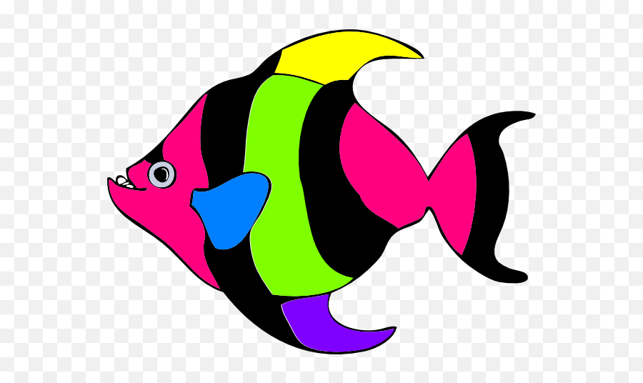 Clipart Ocean Fish - Cartoon Tropical Fish Clipart Emoji,Aquarium Clipart