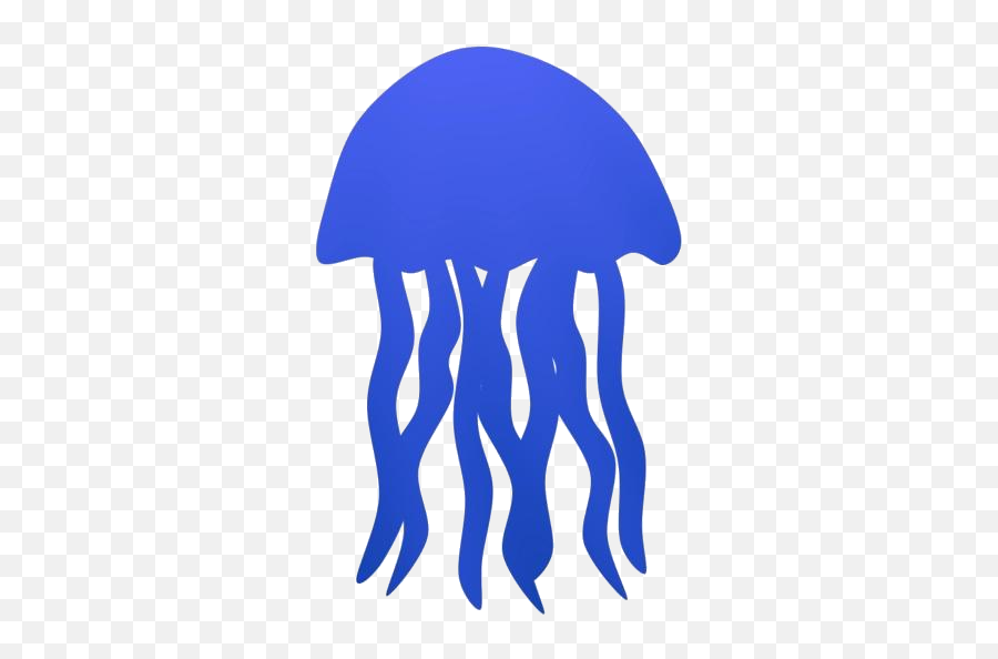 Transparent Jellyfish Drawing - Cute Transparent Silhouette Background Emoji,Jellyfish Png
