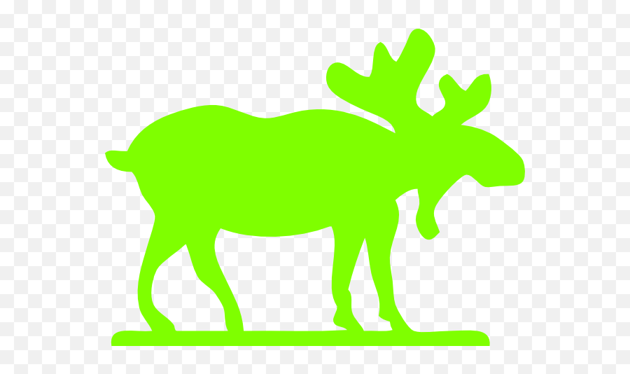 Download Moose Clipart Green - Green Moose Full Size Png Green Moose Emoji,Moose Clipart