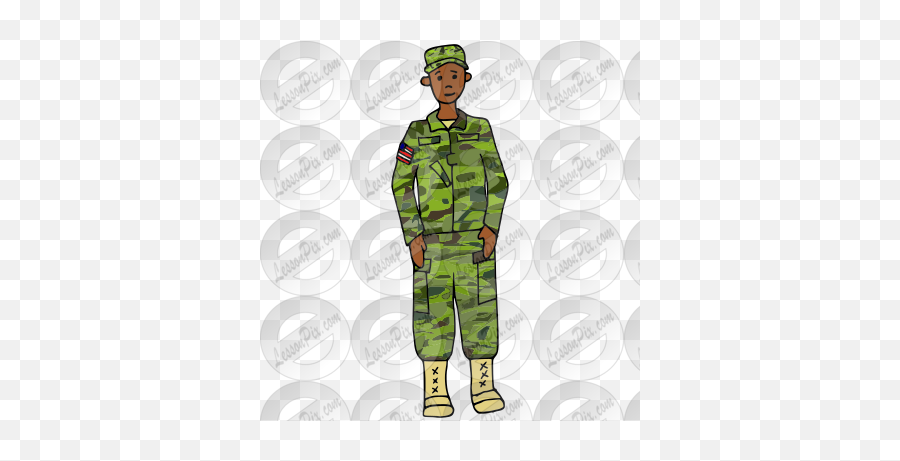 Soldier Picture For Classroom Therapy - Cargo Pants Emoji,Soldier Clipart