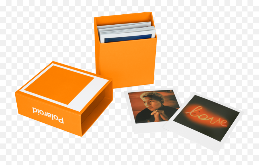 Polaroid Photo Box Orange - Productpage Emoji,Polaroid Transparent Png