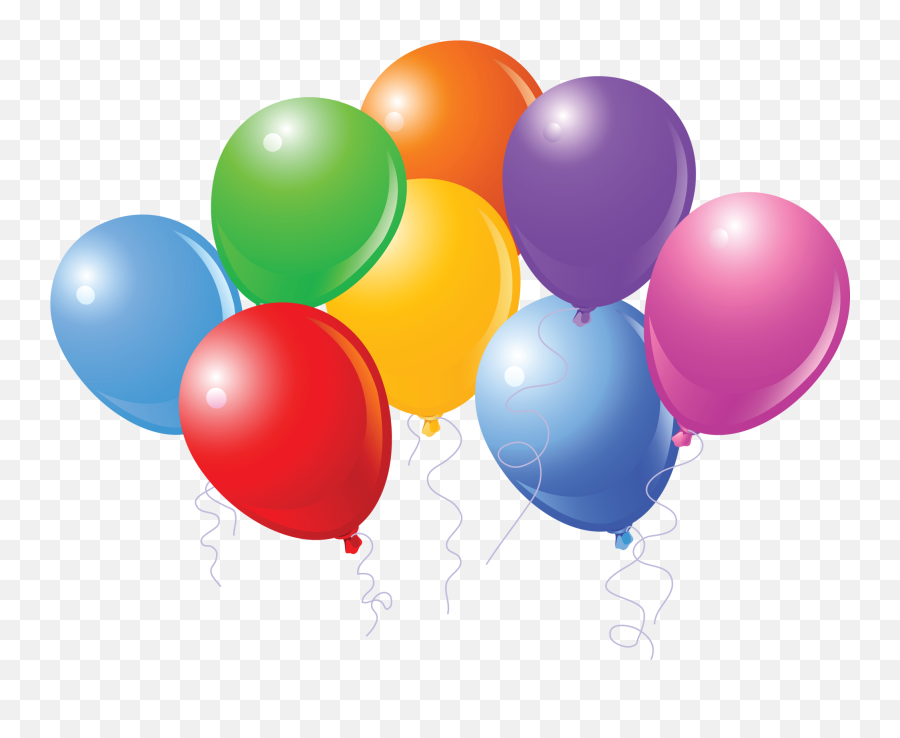 Birthday Balloons Today Is My Birthday Clip Art And - Transparent Background Bday Balloons Png Emoji,Balloons Clipart