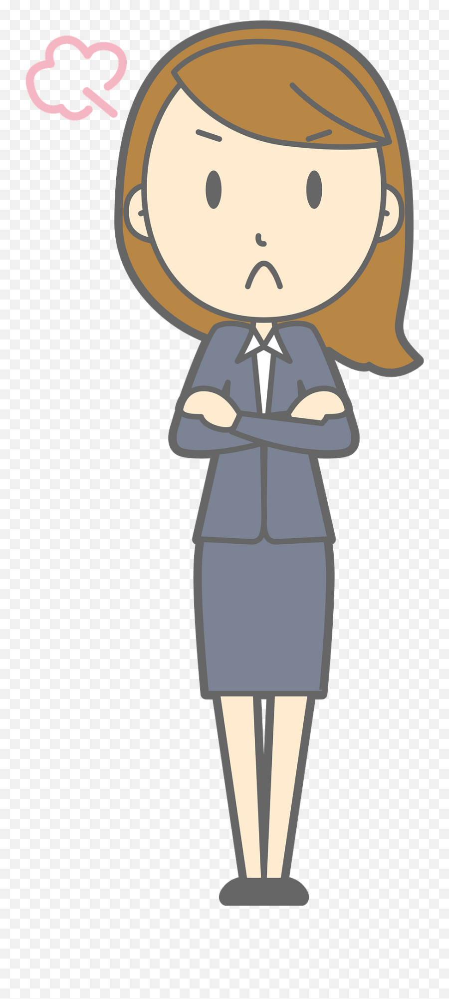 Lenore Businesswoman Is Angry Clipart Free Download - Worker Emoji,Angry Clipart