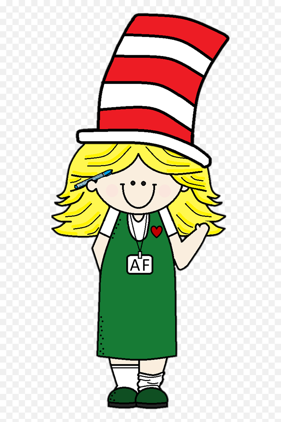 My Apologies To Dr - My Hat Clipart Emoji,Dr. Seuss Clipart