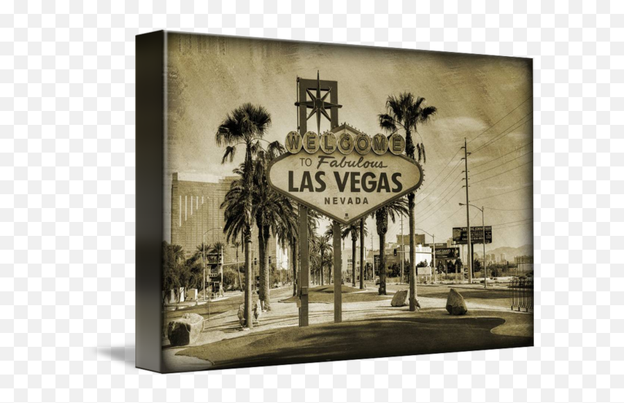 Las Vegas Sign Series Sepia Grunge - Welcome To Las Vegas Sign Emoji,Las Vegas Sign Png