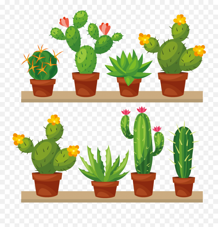 Cactus Transparent Png Clip Art Image - Mi Casa Es Su Casa Cactus Vector Emoji,Cactus Transparent Background