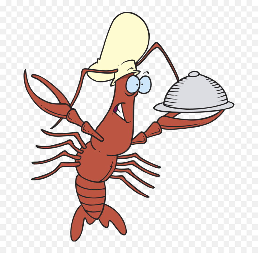 Lobster Clip Art - Chef Cartoon Lobster Transparent Emoji,Crawfish Clipart