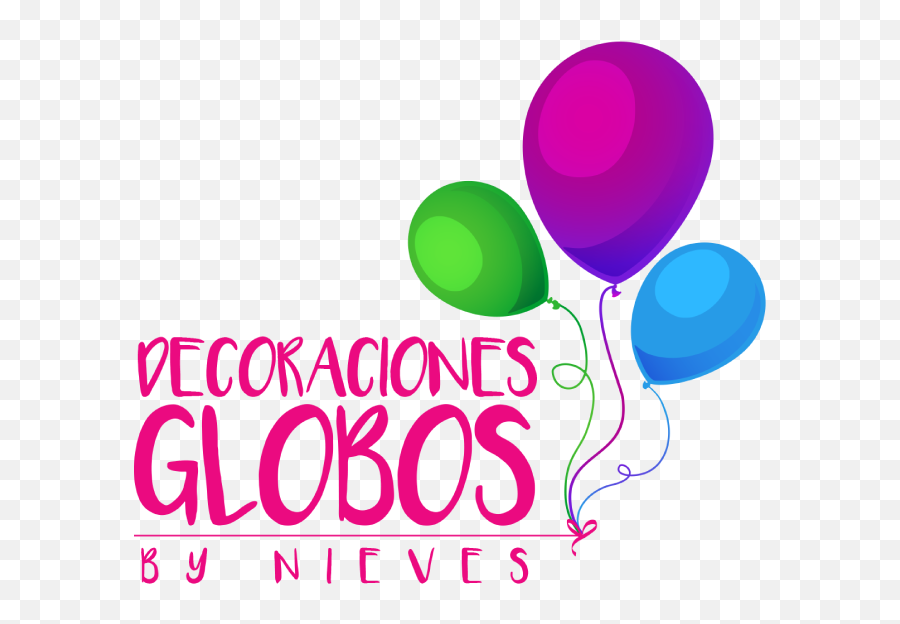 Download Decoracion Logos Con Globos Png Image With No - Decoraciones Con Globos Nieves Logo Emoji,Globos Png