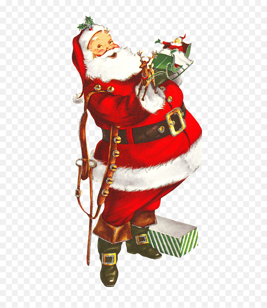 Vintage Santa Png U0026 Free Vintage Santapng Transparent - Vintage Santa Christmas Clipart Emoji,Santa Transparent