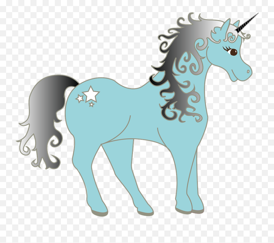 Unicorn Free Pictures - Blue Unicorn Clipart Emoji,Unicorn Clipart